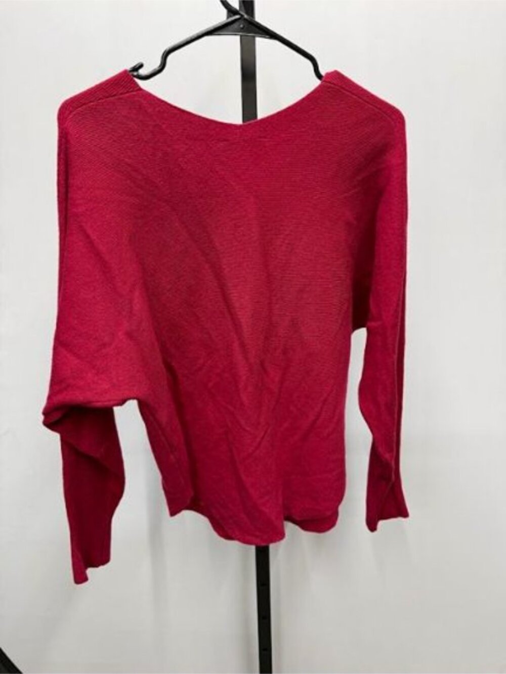 Vila Milano Red Ribbed Knit Sweater - Picture 5 of 5